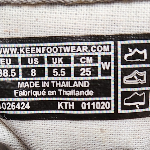 Keen Elsa Grey Felt Sneaker Tennis Shoe Womans 8 - Picture 7 of 7